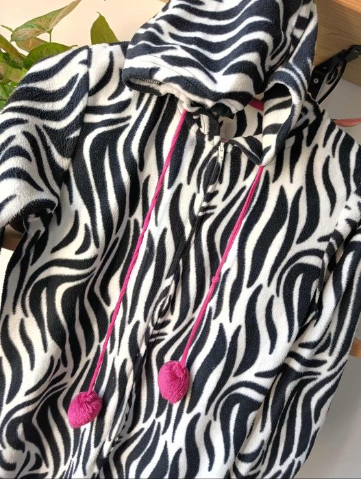 Piżama polarowa Ala przebranie zebra S 36
