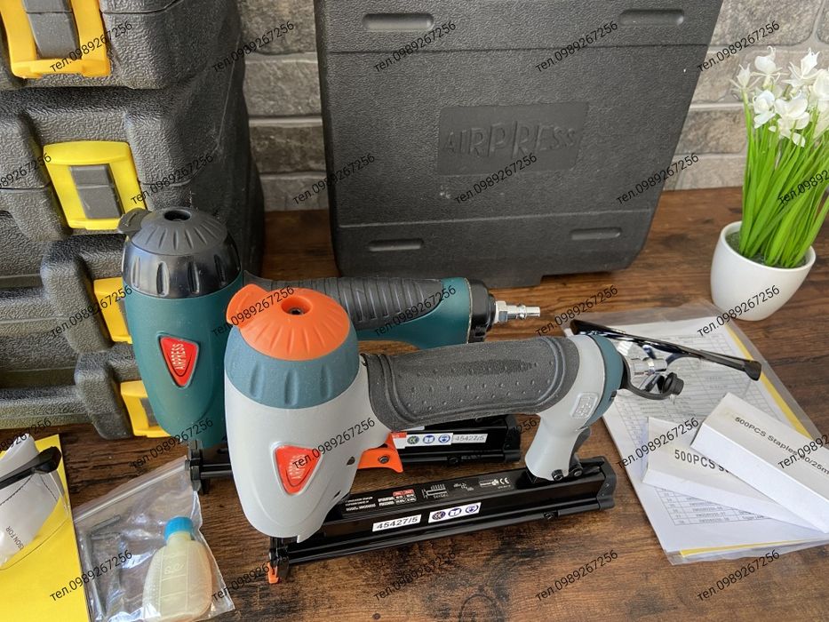 Пневмостеплер,стереот,Степлер пневматический(скоби) Голландія AIRPRESS