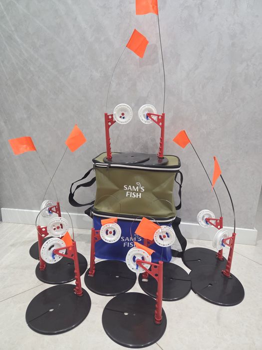 Жерлица рыболовная  оснащенная стопором хорошее каче