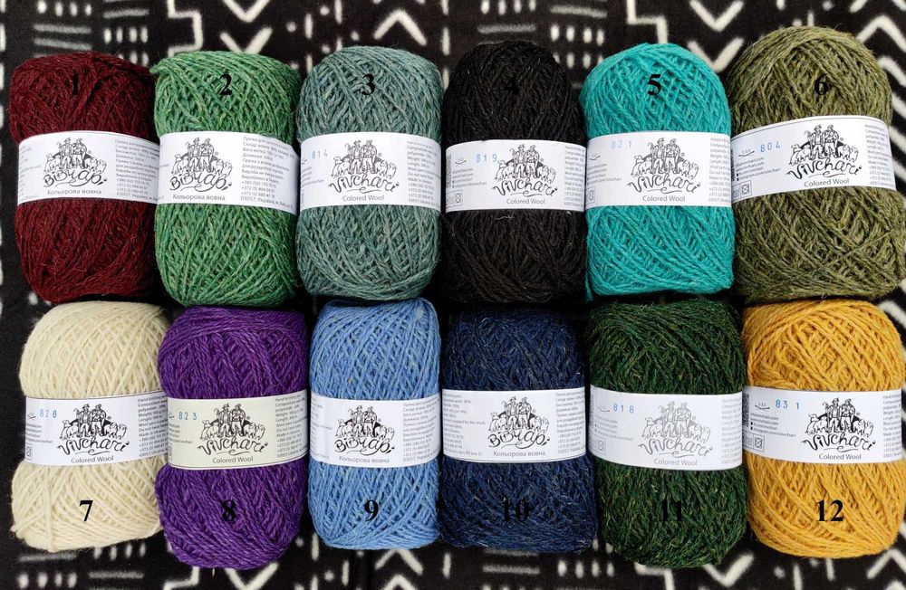 Пряжа для в'язання Вовна/Акрил/Шерсть/Меринос | Нитки | Пасма |