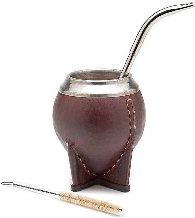 Kit Erva Mate/ Chimarrão - Cuia + Termos + Bombilha