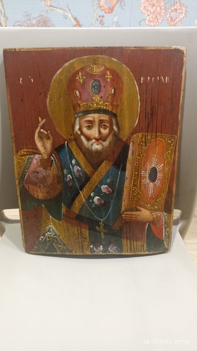 Ікона Миколи Чудотворця 19 сторіччя. Икона Николая