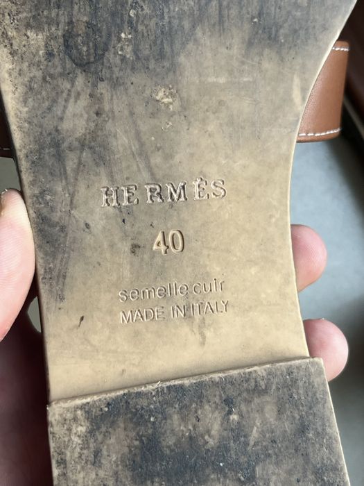 Klapki damskie hermes
