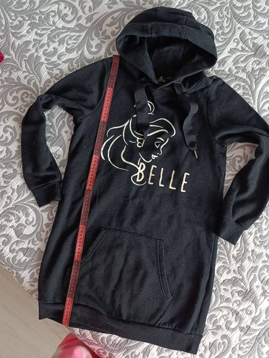 Худі худи подовжене тепле плаття з капюшоном