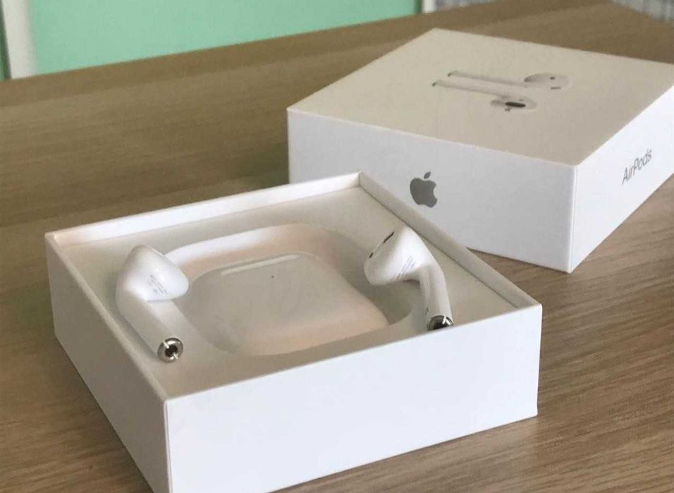 Бездротові навушники Airpods 2 1в1 + чохол в подарунок