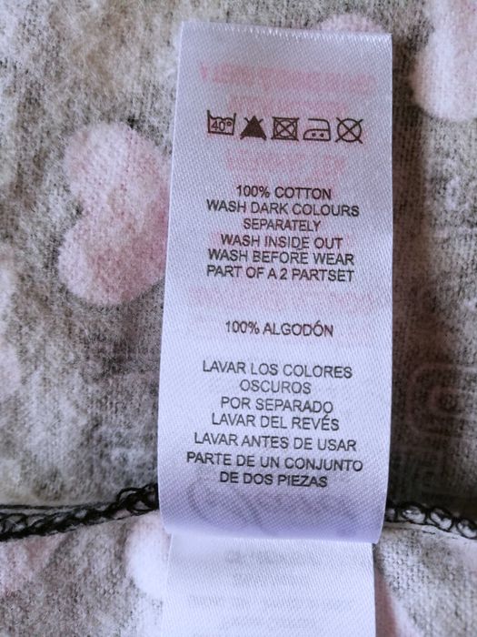 góra koszula od piżamy 40 / 42 do spania w serduszka miękka flanela