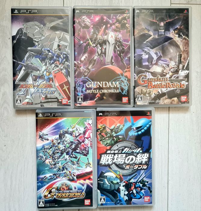 Zestaw 5 gier GUNDAM na PsP Sony JAPAN