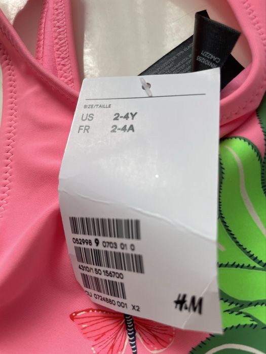Новий купальник розмір 2-4 H&M бренд