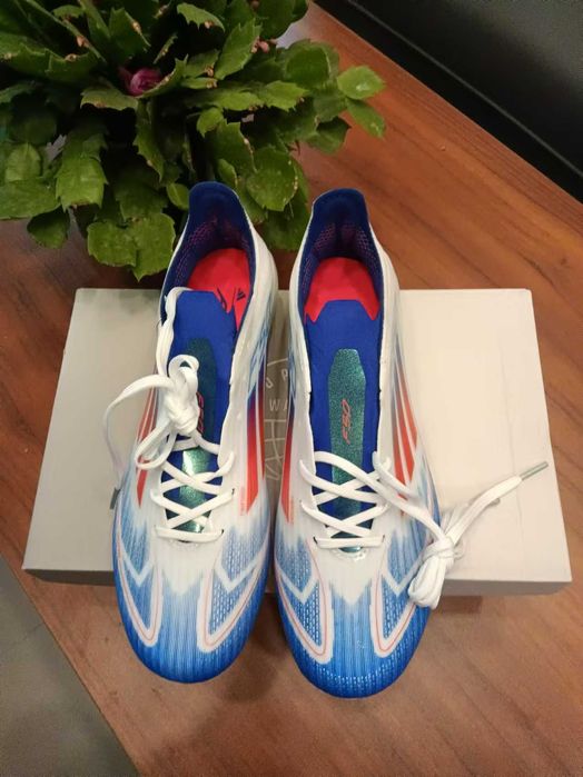 adidas F50 Elite Laceless FG Cloud White Solar Red Lucid Blue EU.44