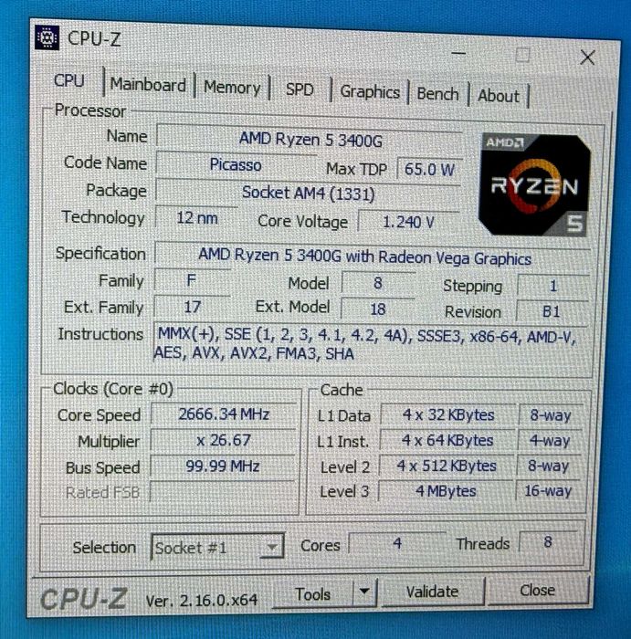 AMD Ryzen 5 3600 + AMD Ryzen 5 3400G з графічним ядром Vega (AM4)