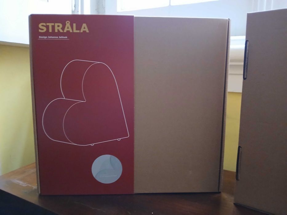 Dois candeeiros sträla coração ikea + 2 chávenas de café coração