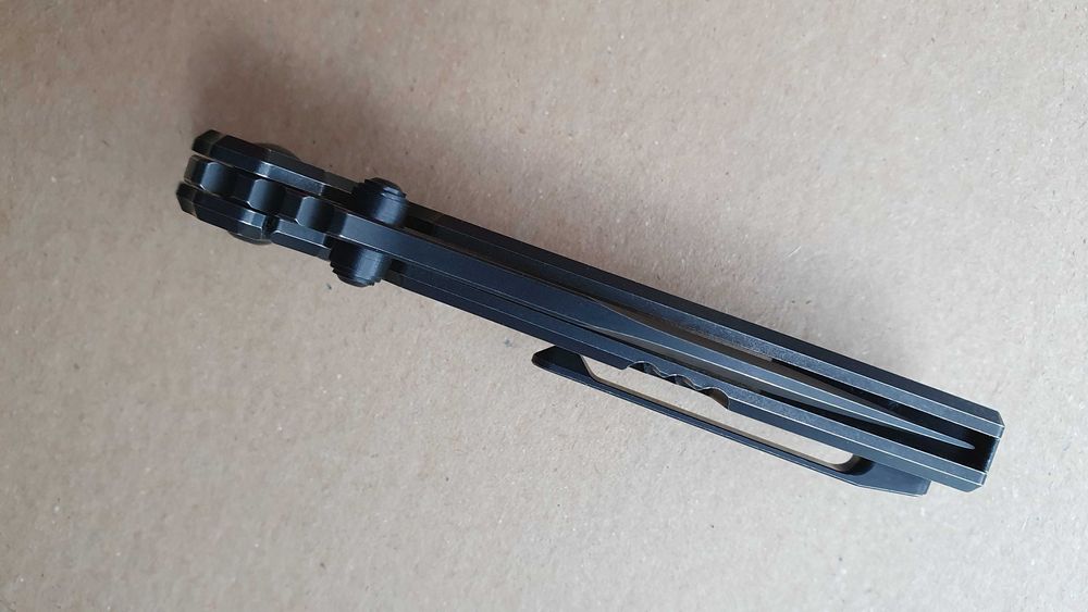 Nóż CRKT Ibis 2561 Black Stonewashed Titanium stal S35VN