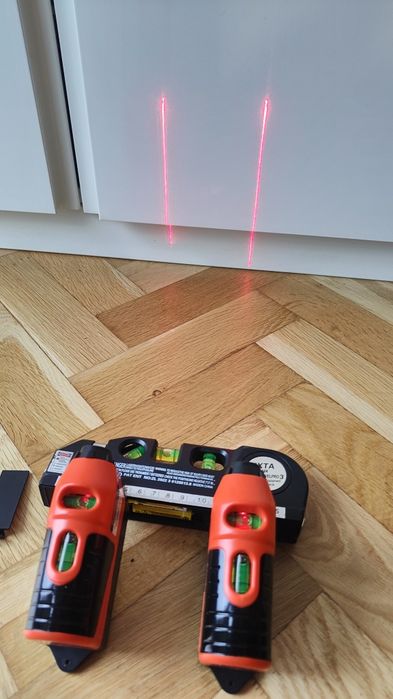 Laser budowlany poziomica miara laser krzyżowy