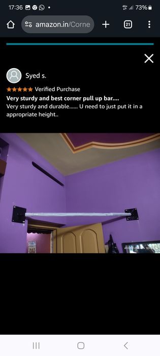 Barra para elevações pull ups canto