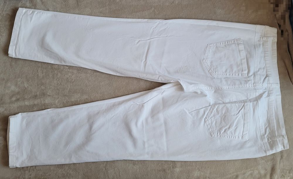C&A 42 XL the cropp jeans białe spodnie Jessica bawełna, elastan