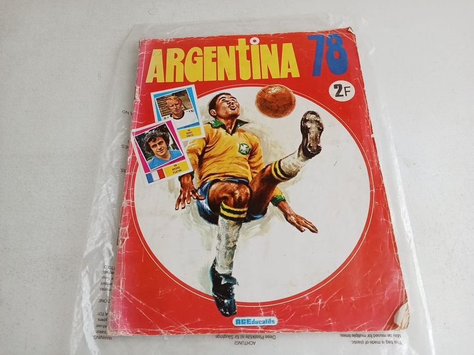 Caderneta Cromos Futebol Argentina 78 Completa