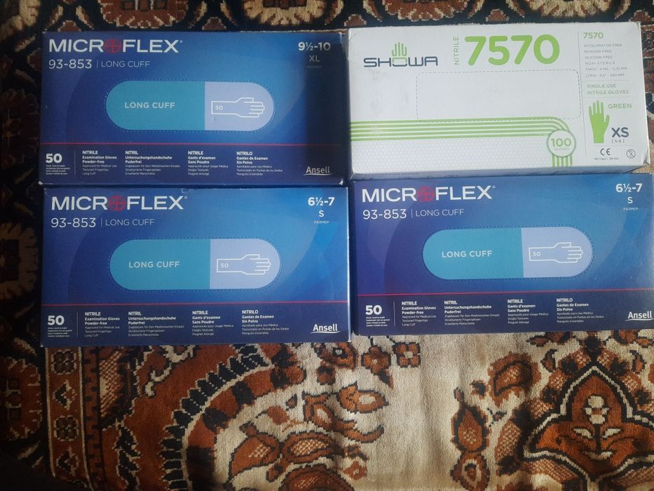 Перчатки нитриловые Microflex, S,XS, XL