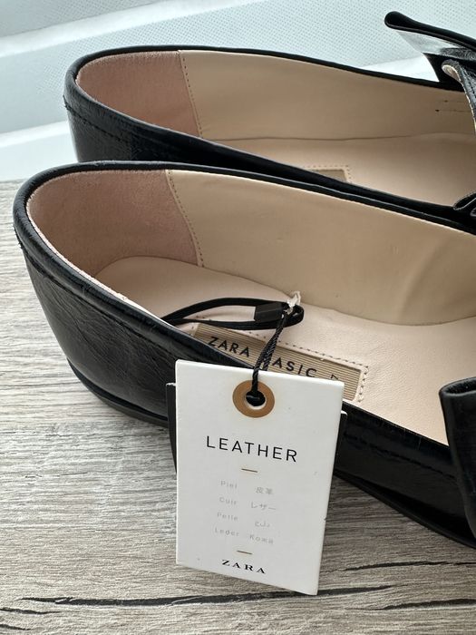 ZARA лофери шкіряні