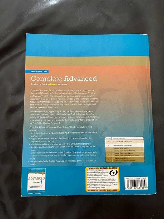 Complete Advanced Student's Book Without Answers With CD