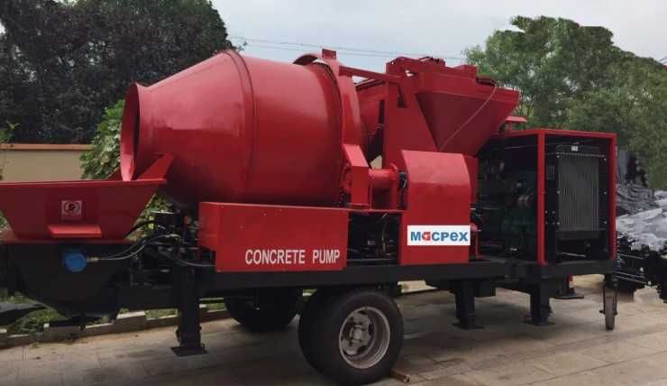 Причепний портативний електричний бетононасос з міксером JBT40-11-45