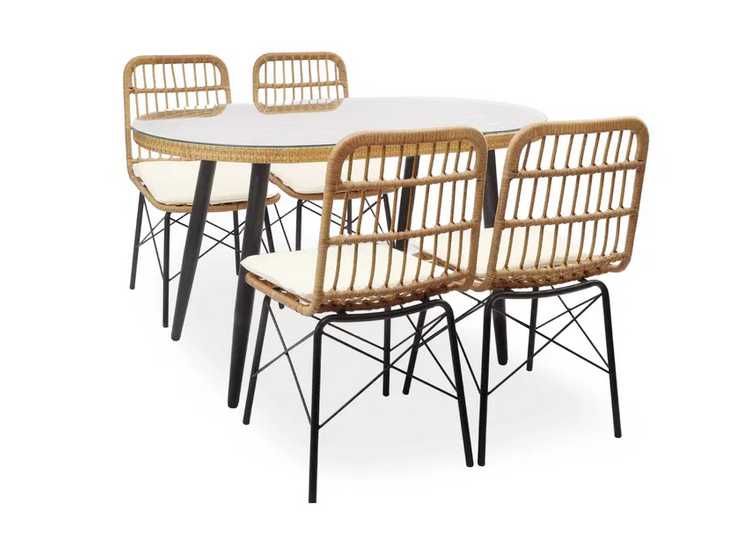 PROMOCJA Zestaw mebli ogrodowych technorattan komplet BOHO 4 os