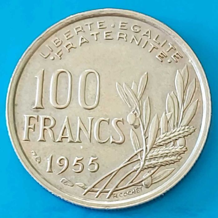 100 Francos de 1955, de França