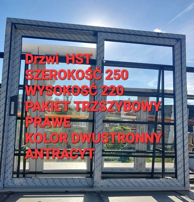Okno nowe Antracyt 2 strony 56x113