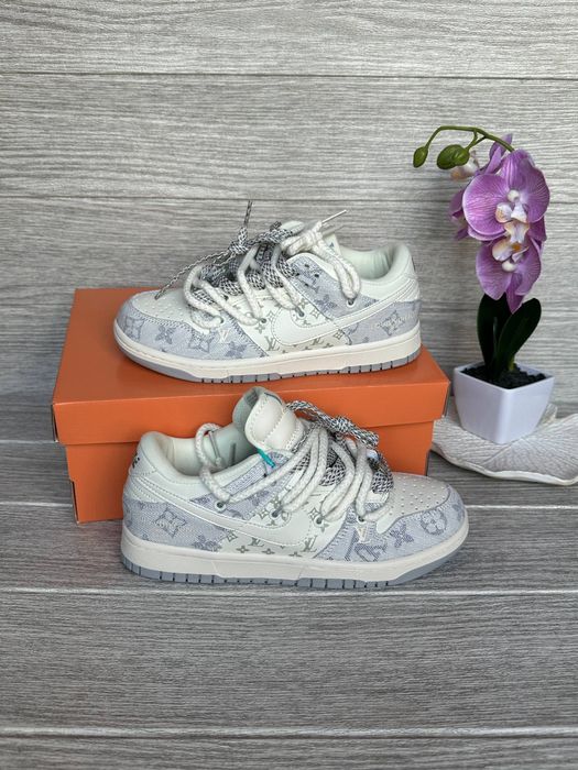 36-45 Nike SB Dunk x Louis Vuitton White Grey