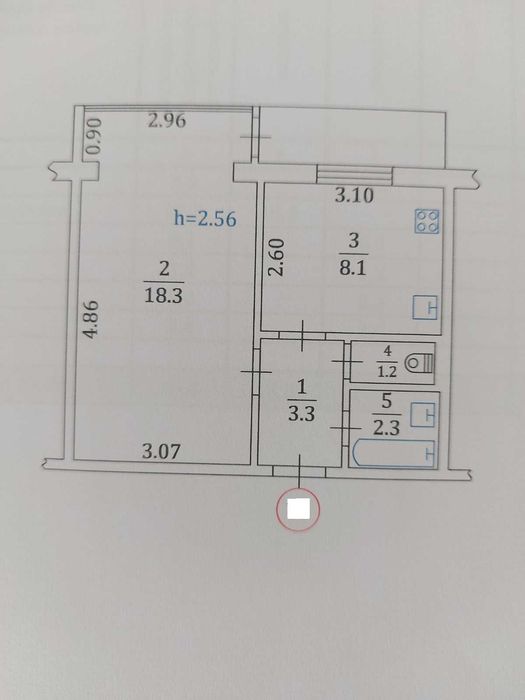 1-кімнатна квартира за адресою вул. Світлицького (площа 35,8 м²) - Atlanta.ua - фото 14