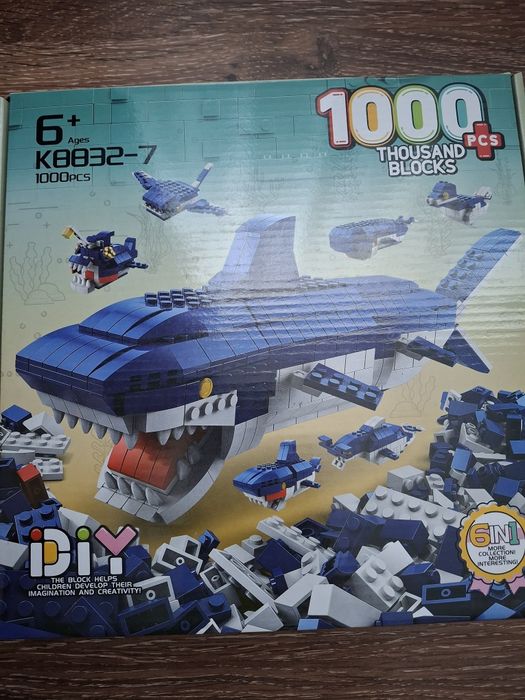 Конструктор Lelebrother Акула 6 в 1 (1000 деталей)