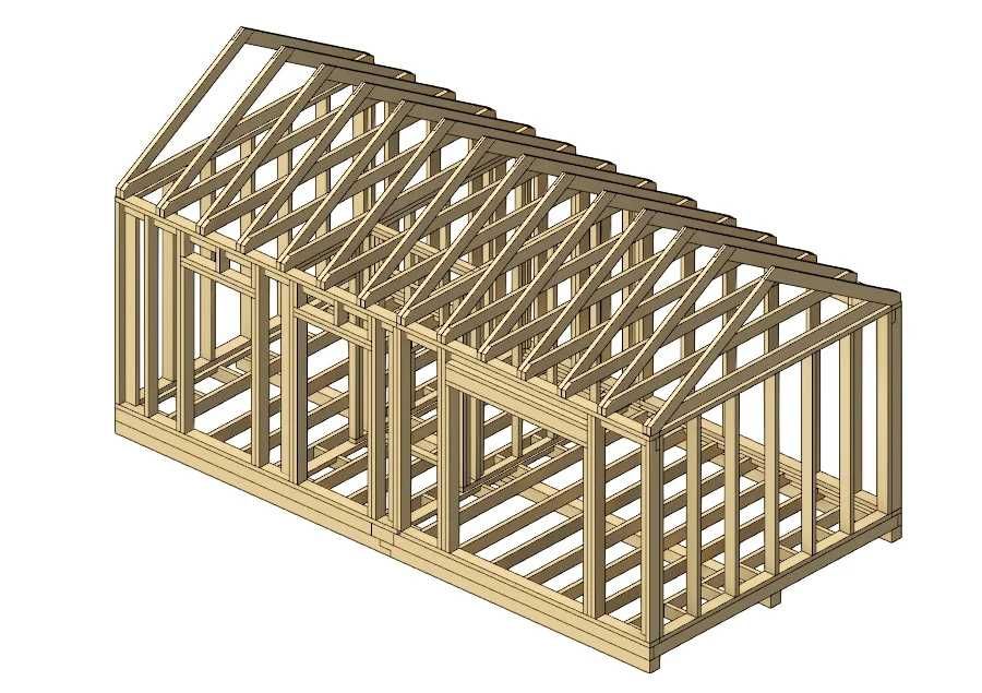 Domek szkieletowy 35m2, konstrukcja szkieletowa domku 35m2