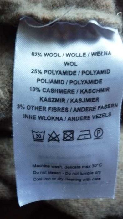 Bianco & Blu-sweter wełniany z kaszmirem r; M