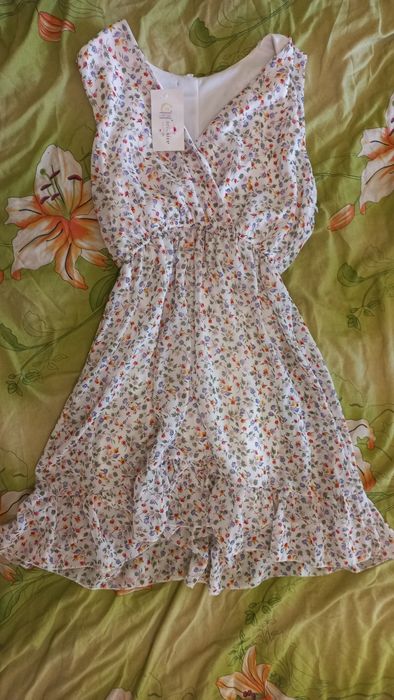 Літня сукня, плаття шифонове з квітковим принтом