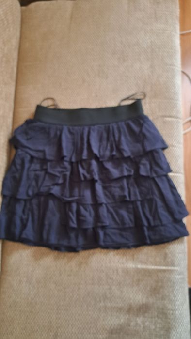 Granatowa spódnica na gumce Zara r. M