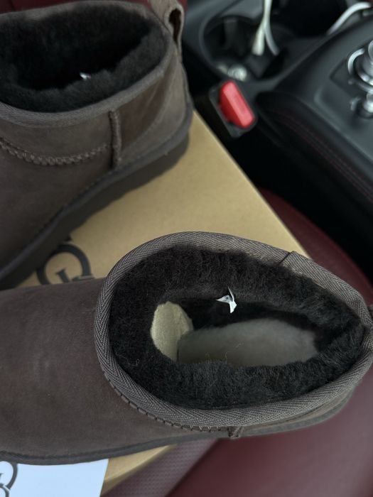 Угг уггі коричневі угг міні платформ ugg mini platform валянки зимние