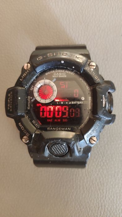 мужские наручные часы Casio G-Shock Rangeman GW-9400-1B.