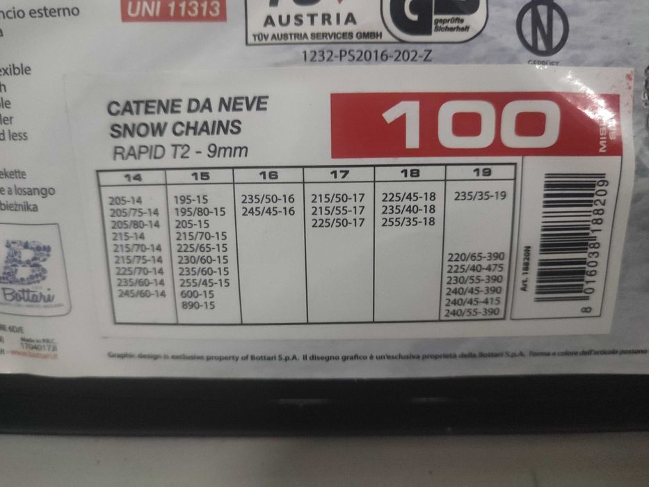 Corrente para neve Bottari