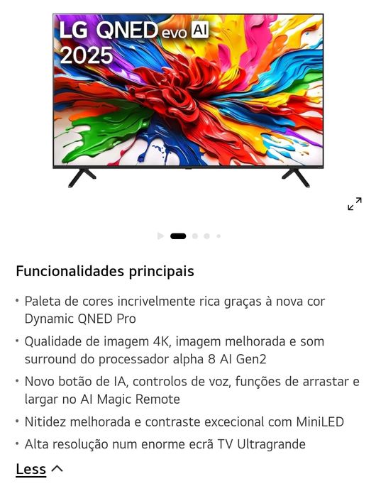 TV 55 LG QNED92 NOVA