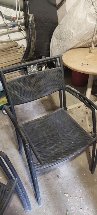 4x metalowe krzesła ogrodowe TYSKIE