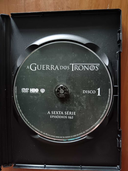 filme dvd original   - a guerra dos tronos - sexta serie -  disco 1