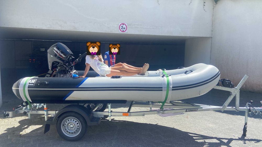Ponton Yamaha 380s + Silnik Mercury 15KM + Przyczepka