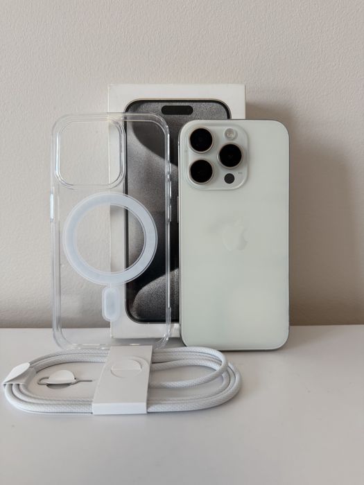 Iphone 15 pro biały 128gb kondycja 87%