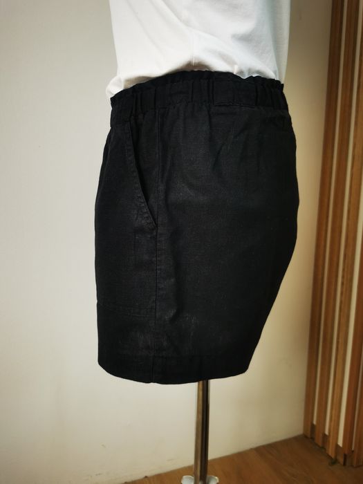 Krótkie spodenki, szorty lniane, wiskozowe, primark, 42, XL, 14
