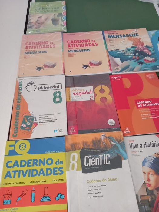 Cadernos de exercícios 8° ano
