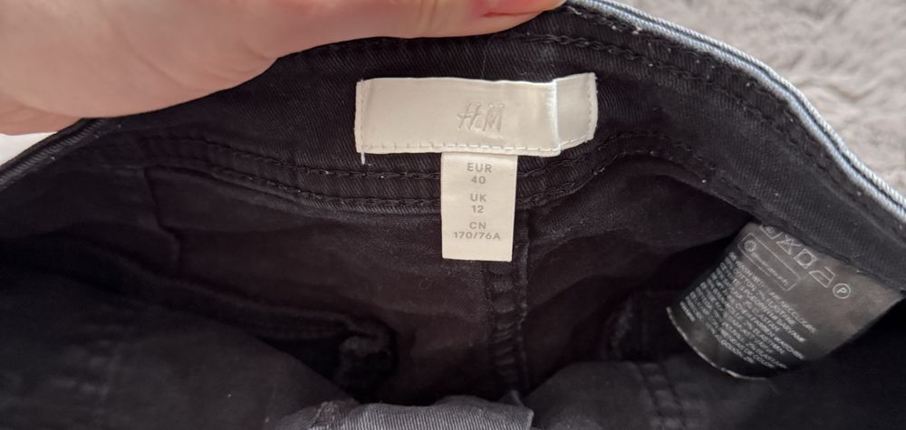Spodenki h&m L granatowe bawełna 98%