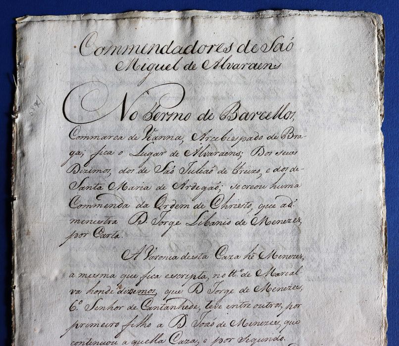 Comendadores de Achete Santarém Ordem de Cristo sXVIII