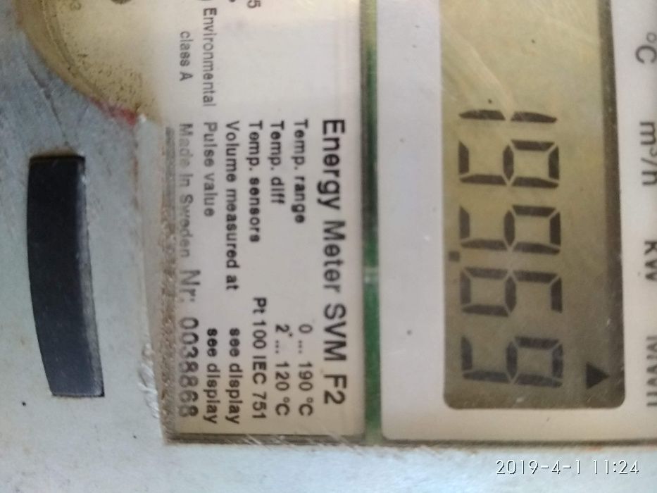 Лічильник теплової енергії ABB Energy Meter SVM F2