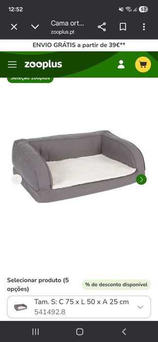 Camas ortopédicas para cão