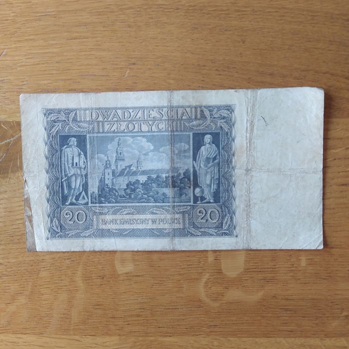 #22, 20 złotych, 1940r, seria F