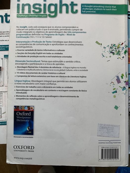 Insight 12 ano livro
